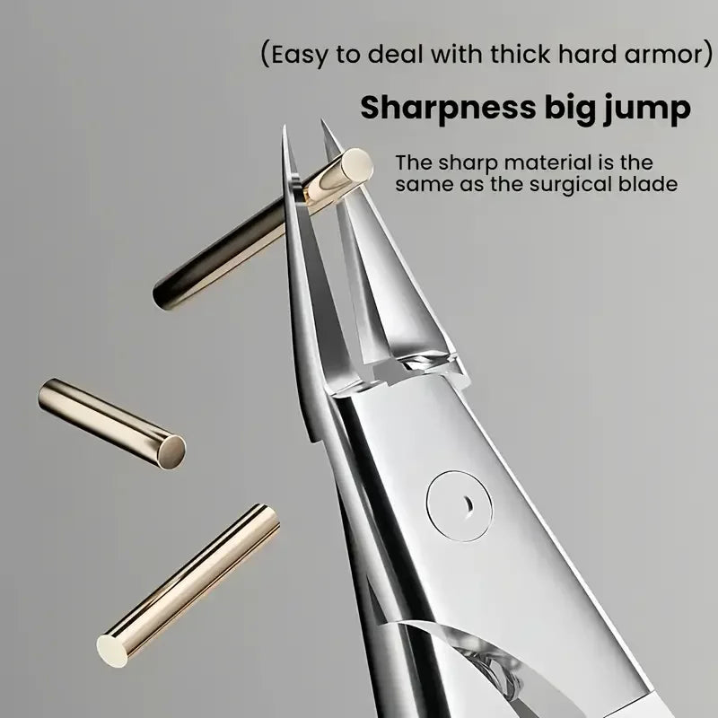Precision Nail Clipper – Curved Blade for Thick & Ingrown Nails