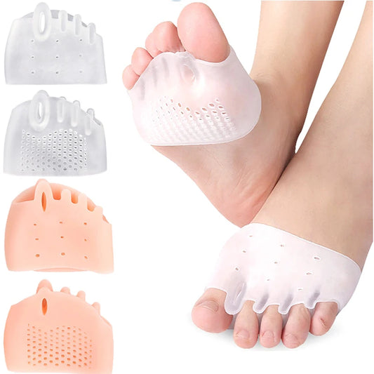 Silicone Forefoot Pad & Toe Separator — Hallux Valgus Relief (2pcs)