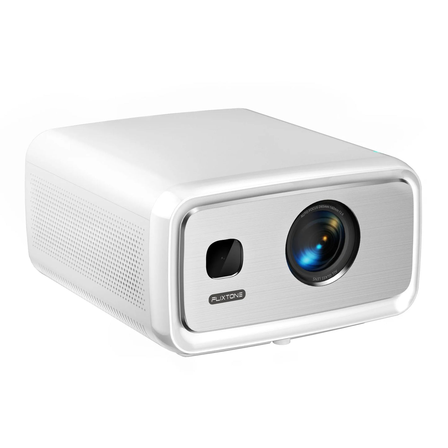 Flixtone D10S Projector 4000 ANSI Lumens 4K Video Decode Full HD Resolution Android 15.0 Smart System Cinema-level Home Theater Beamer with Auto Focus Keystone Correction Portable Smart TV Projector for Family Gathering Bedro