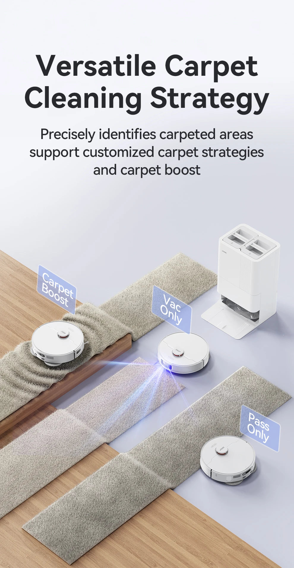 JONR P20 Pro Robot Vacuum & Mop – Self-Emptying, Auto Water Refill & Drain