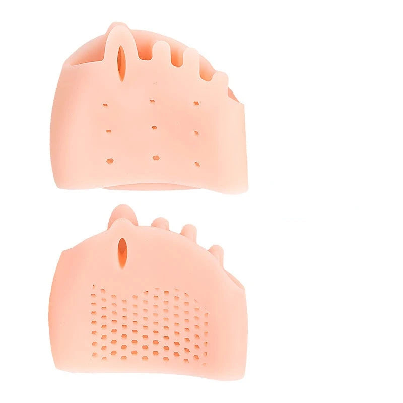 Silicone Forefoot Pad & Toe Separator — Hallux Valgus Relief (2pcs)