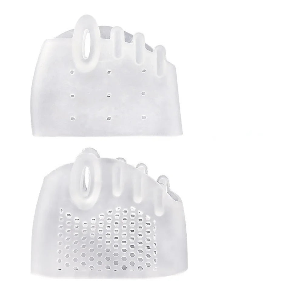 Silicone Forefoot Pad & Toe Separator — Hallux Valgus Relief (2pcs)