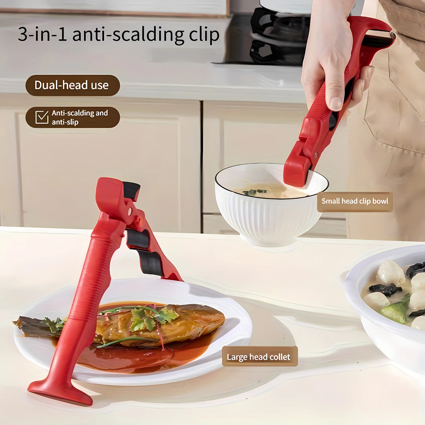 3-in-1 Anti-Scalding Clip | Life-Well Kitchen Tool