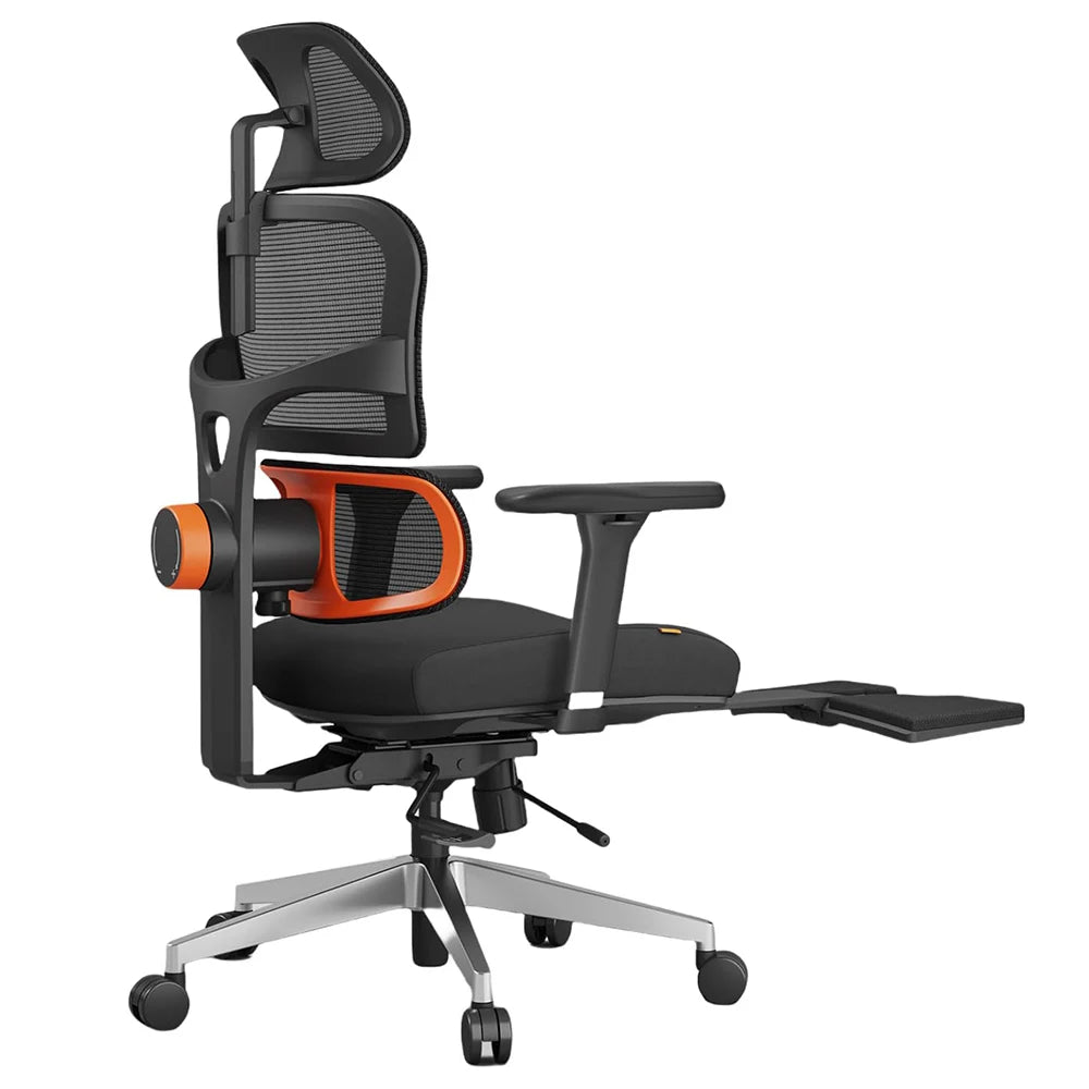 NEWTRAL NT002 Ergonomic Chair Adaptive Lower Back Support with Footrest 4 Recline Angle Adjustable Backrest Armrest Headrest