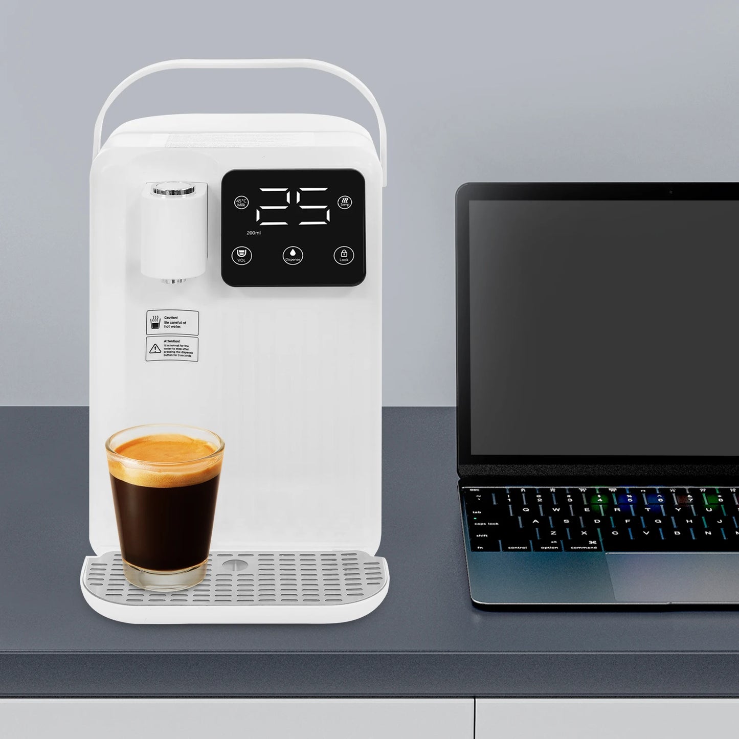 3L Instant Hot Water Dispenser with LED Touch Panel, 3-Second Quick Heating, Adjustable Temperature