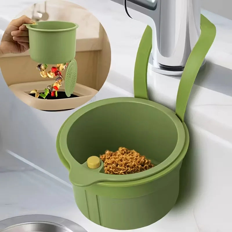 Press-Type Drain Basket & Sink Organizer
