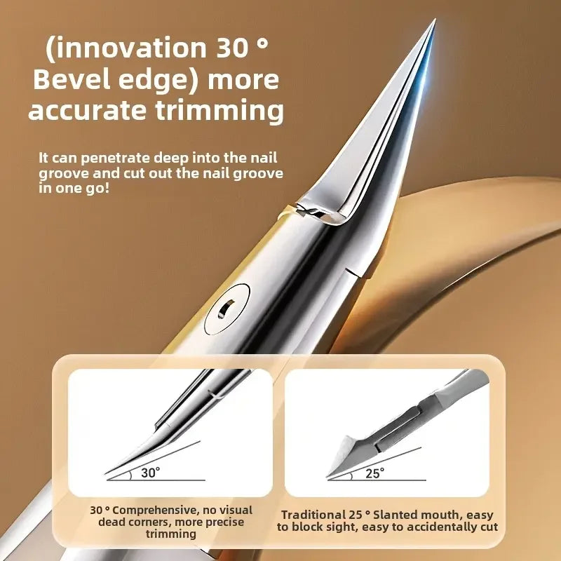 Precision Nail Clipper – Curved Blade for Thick & Ingrown Nails