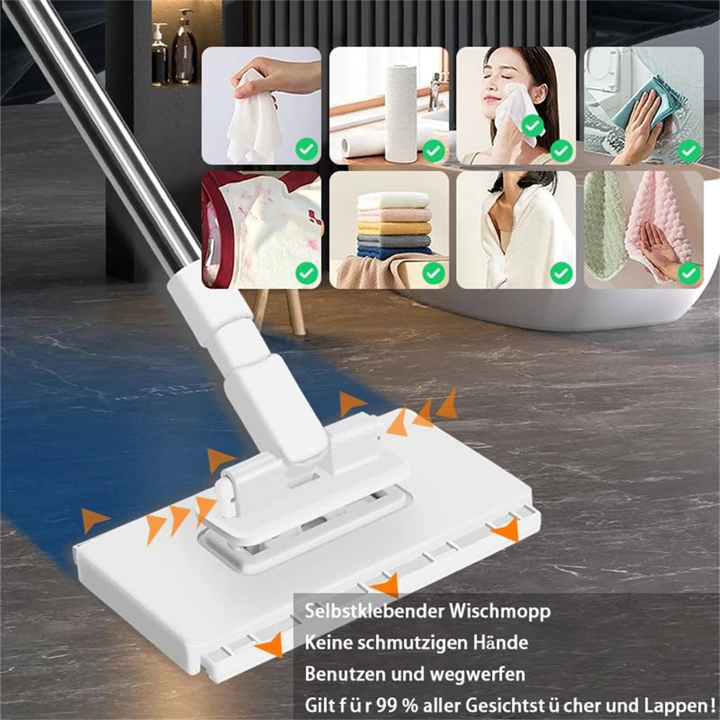 Lazy Mop Cleaning Pad — Reusable Face & Surface Towel