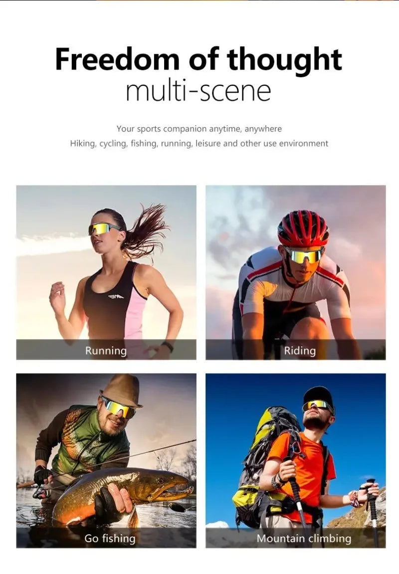 Smart Audio Sunglasses – Bluetooth Music & Calls, Polarized Sports Lens
