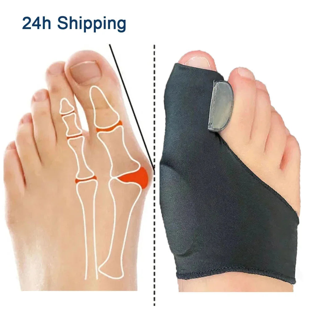 Hallux Valgus Bunion Corrector — Soft Toe Separator & Straightener (2pcs)