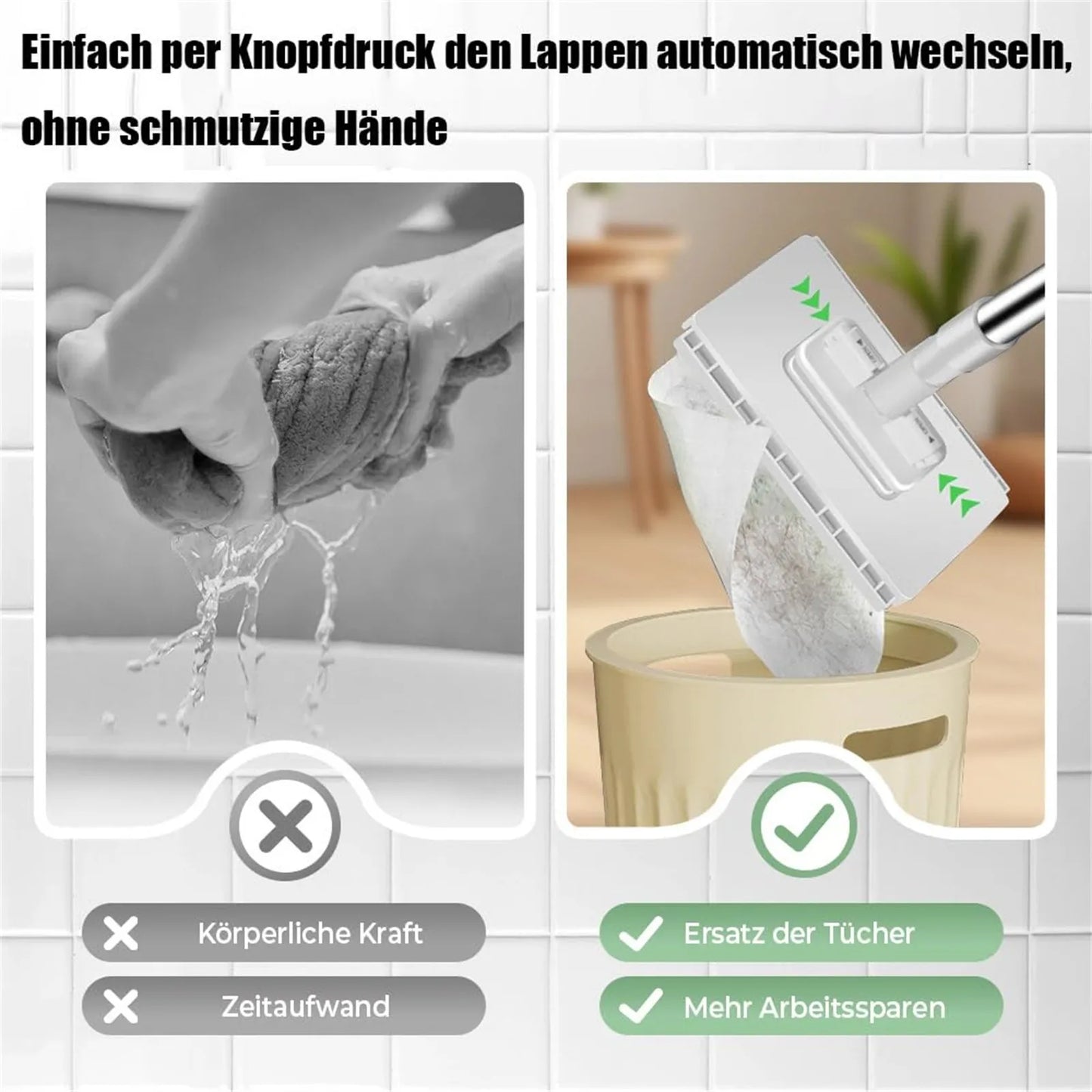 Lazy Mop Cleaning Pad — Reusable Face & Surface Towel