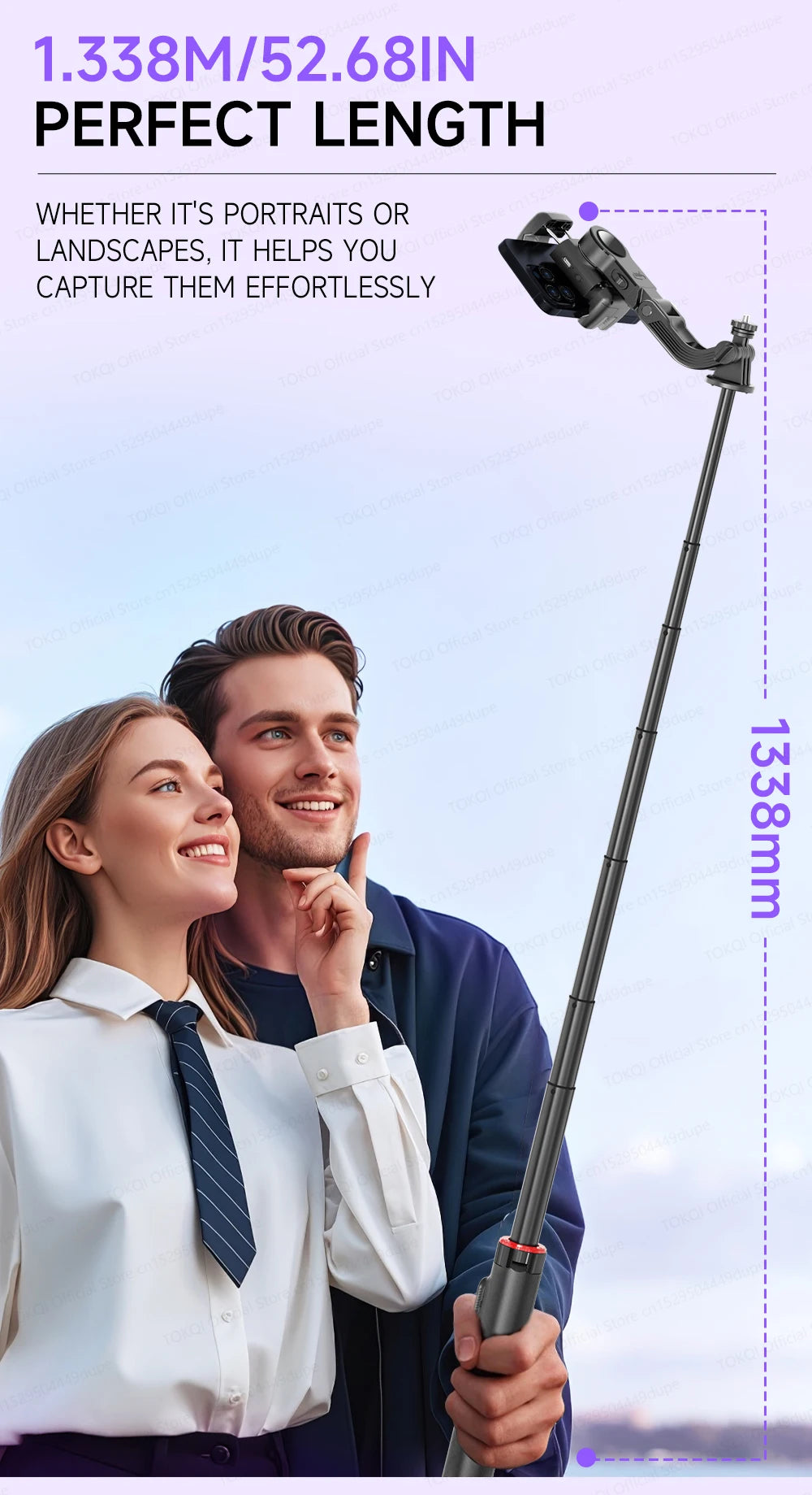 AI Face Tracking Gimbal Stabilizer - 360 Auto-Rotating Smart Phone Holder & Tripod