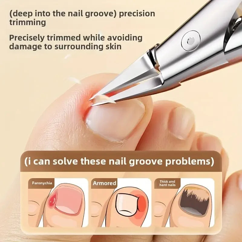 Precision Nail Clipper – Curved Blade for Thick & Ingrown Nails