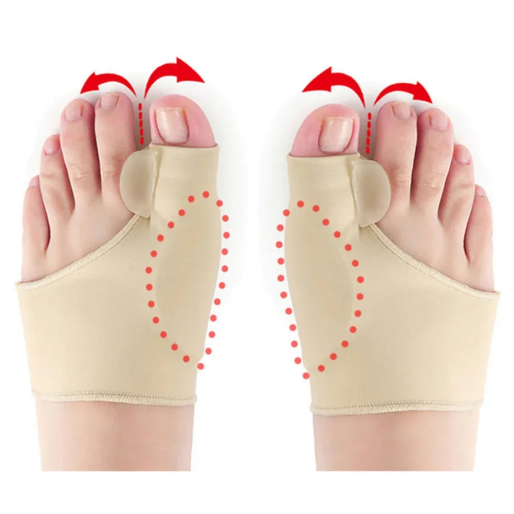 Hallux Valgus Bunion Corrector — Soft Toe Separator & Straightener (2pcs)
