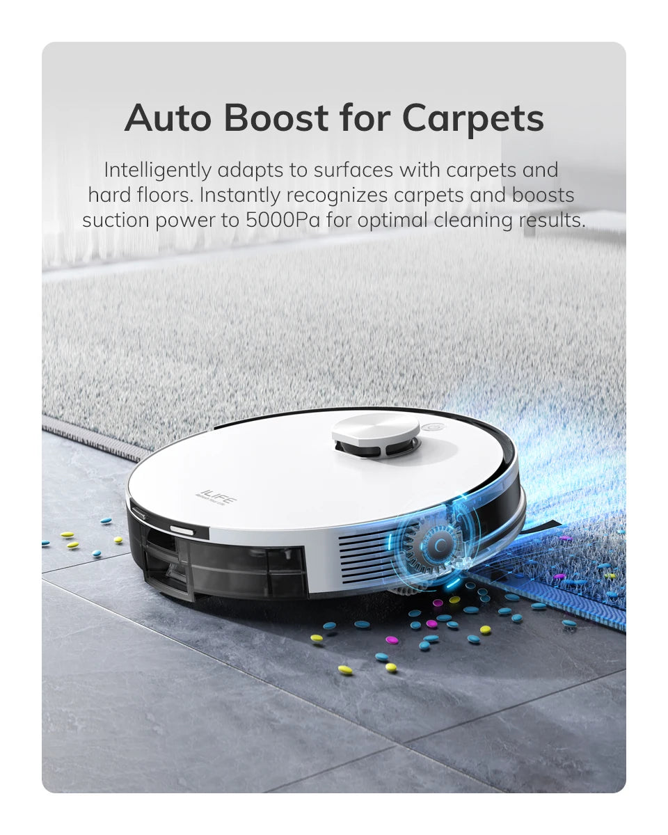 ILIFE A30 Pro Robot Vacuum & Mop – Self-Emptying, App-Controlled Cleaning